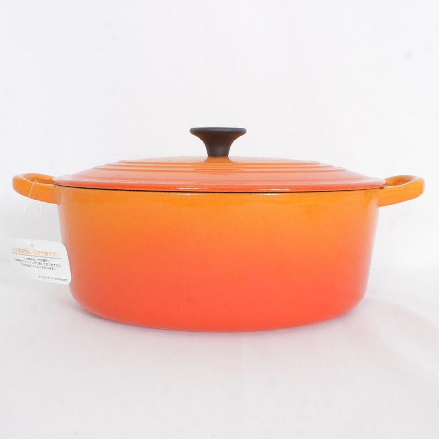 ボーナスストア+5％】ル・クルーゼ ココット オーバル 25cm オレンジ