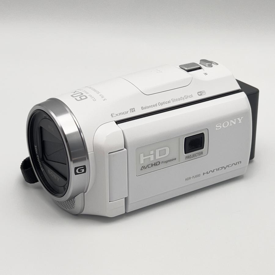 ボーナスストア+5％【美品】SONY Handycam HDR-PJ680 W ホワイト 