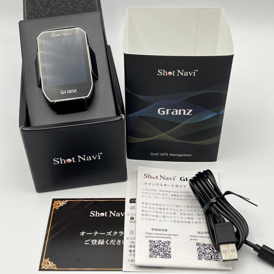 ボーナスストア+5％】ShotNavi Granz ブラック ハンディ型 ゴルフ用