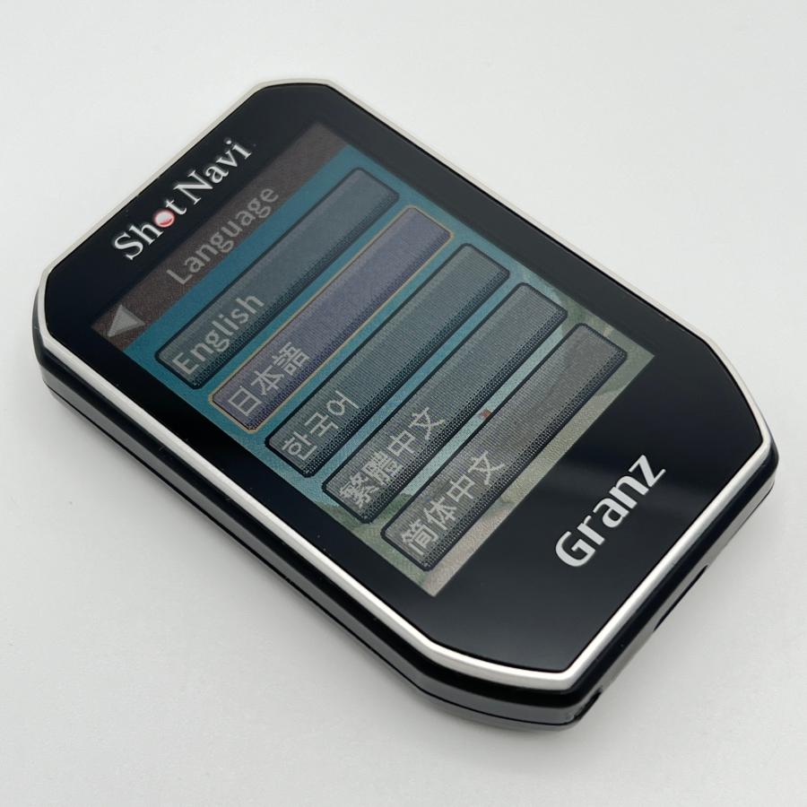ボーナスストア+5％】ShotNavi Granz ブラック ハンディ型 ゴルフ用