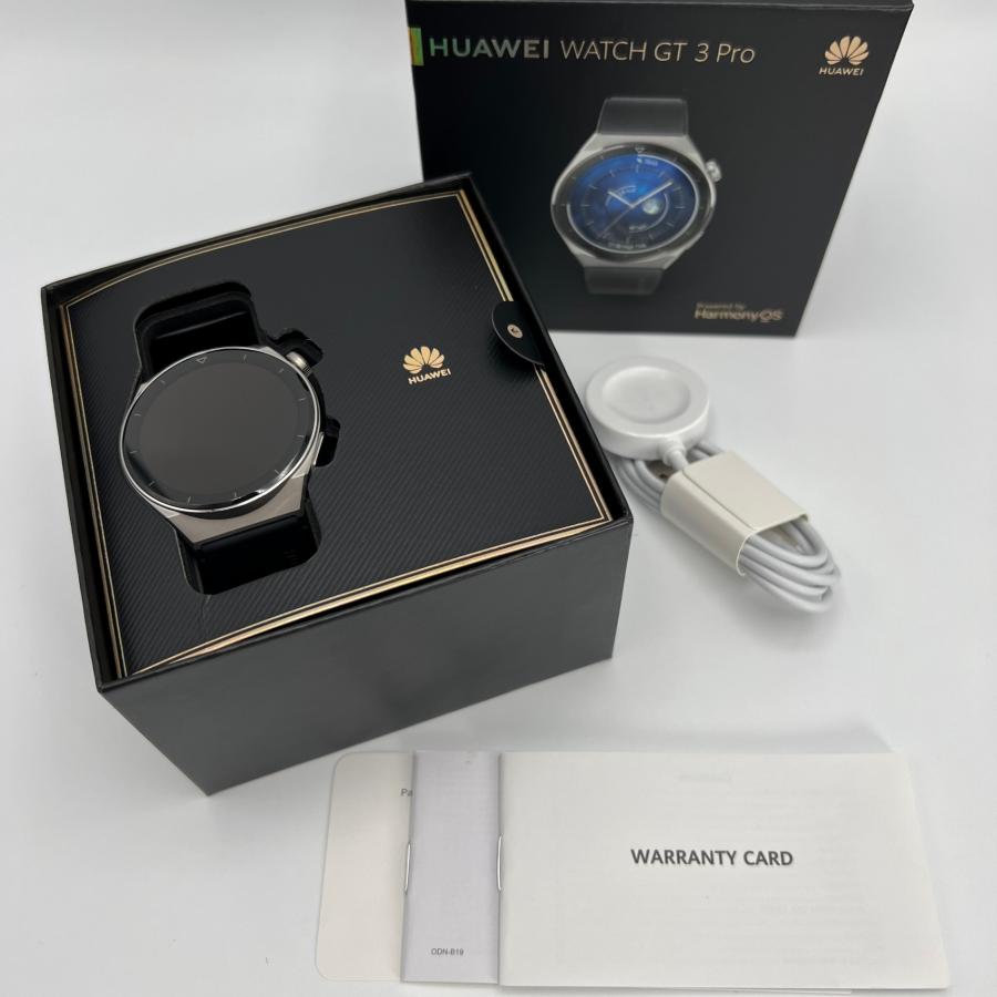 ボーナスストア+5％【美品】HUAWEI WATCH GT3 Pro 46mm ODN-B19 チタン  