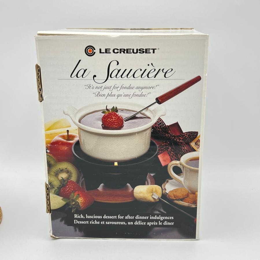 ボーナスストア+5％【美品】ル・クルーゼ ミニフォンデュセット 14cm ホワイト ホーロー LE CREUSET 本体 |  | 11