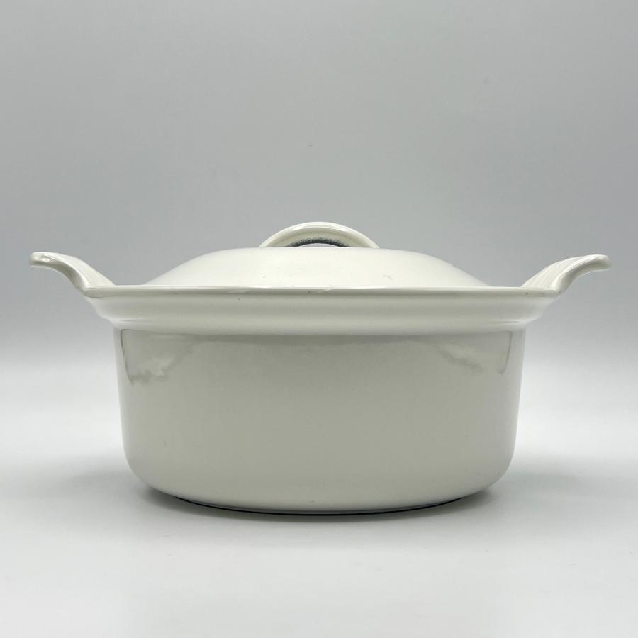 Le Creuset ホワイト 26cm 両手鍋 ボーナスストア+5％】ヴィンテージ ル・クルーゼ テリーヌロンド 18cm