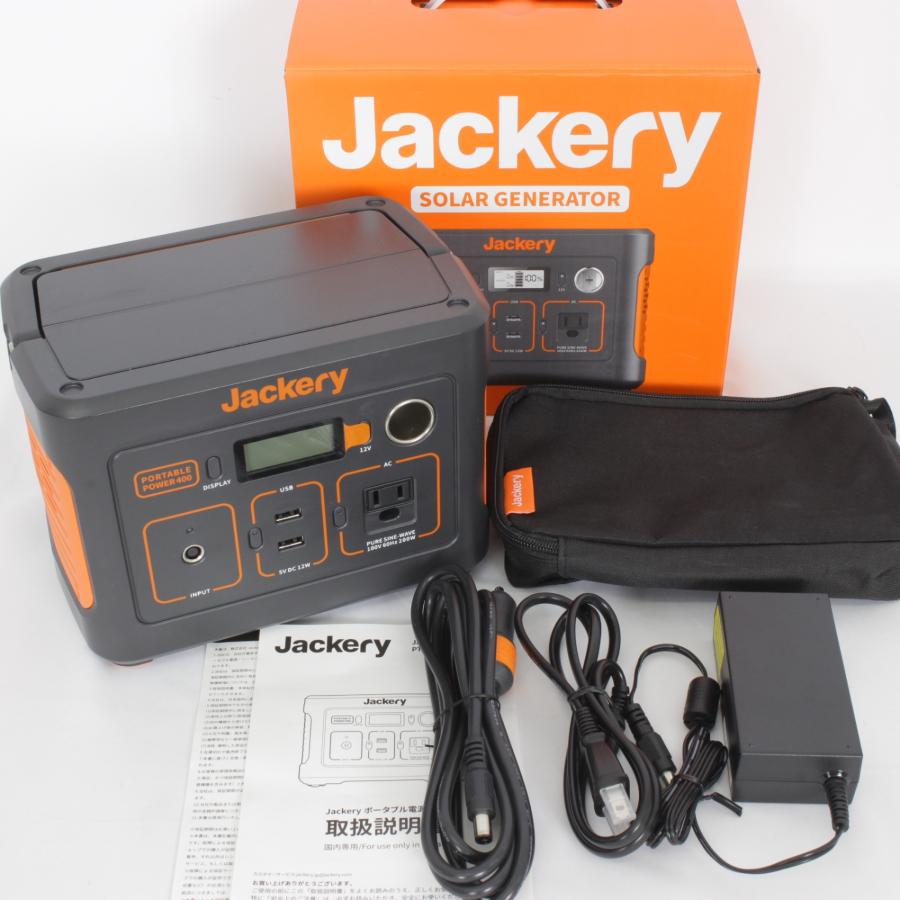 ボーナスストア+5％【美品】Jackery 400 PTB041 大容量 ポータブル電源  