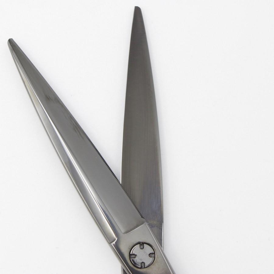 ボーナスストア+5％【美品】オオカワプロシザーズ JagII SGJ60-X DLCコーティング メタルブラック カットシザー 6インチ 笹刃 3Dハンドル ジャグ |  | 03