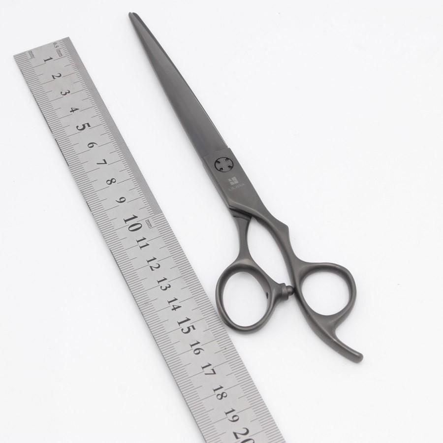 ボーナスストア+5％【美品】オオカワプロシザーズ SG70-X DLCコーティング マットブラック カットシザー 7インチ ハマグリ刃 3Dハンドル |  | 08