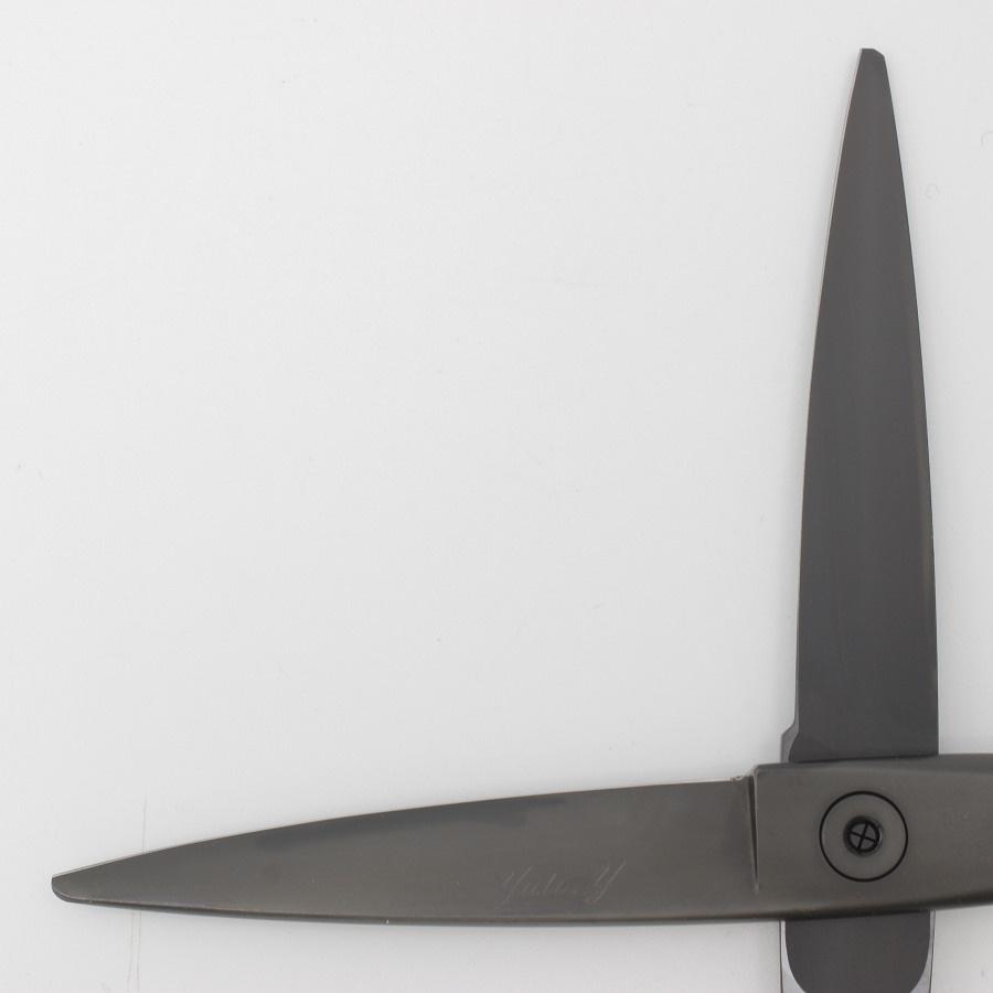 ボーナスストア+5％【美品】オオカワプロシザーズ HCS56-X DLCコーティング マットブラック カットシザー 5.6インチ 笹刃 3Dハンドル |  | 04