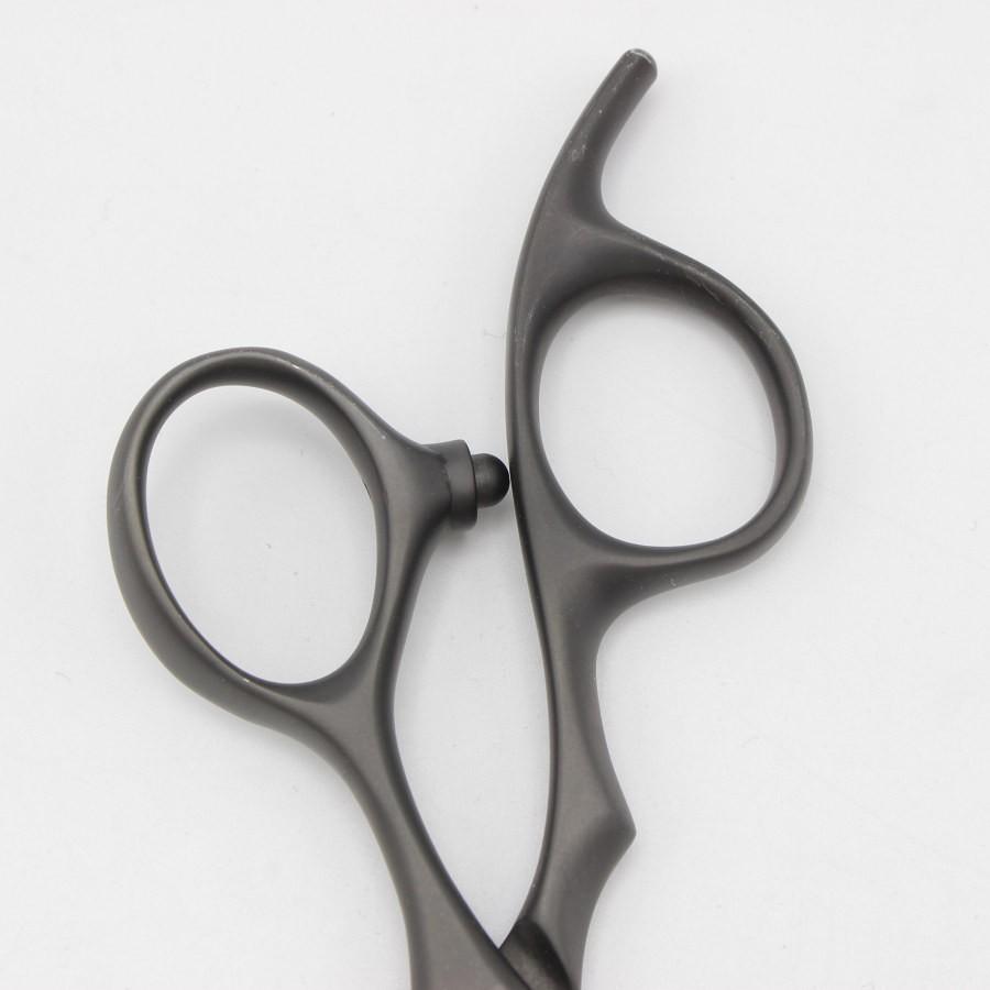 ボーナスストア+5％【美品】オオカワプロシザーズ HCS56-X DLCコーティング マットブラック カットシザー 5.6インチ 笹刃 3Dハンドル |  | 07