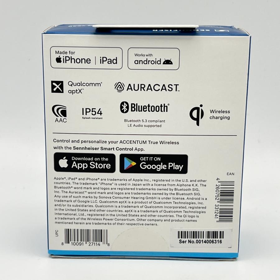 ボーナスストア+5％【新品未開封】SENNHEISER ACCENTUM True Wireless