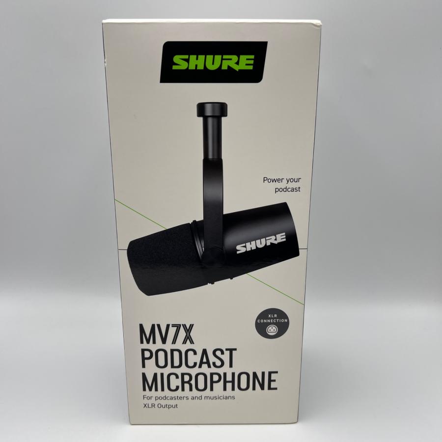 ボーナスストア+5％【美品】SHURE MV7X-J ブラック ポッドキャスト マイクロホン XLR出力 シュア 本体 |  | 10