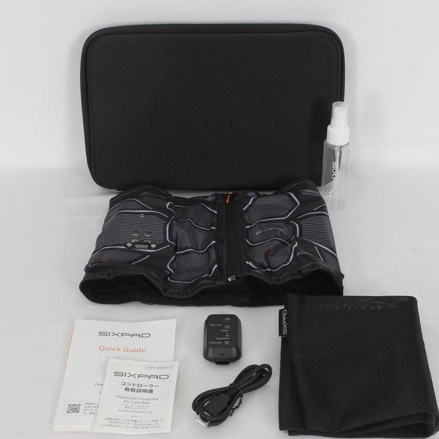 ボーナスストア+5％【美品】MTG SIXPAD Powersuit Core Belt SE-BS-00A-S SIXPAD CLUB対応 Sサイズ シックスパッド パワースーツ コアベルト 本体 | 