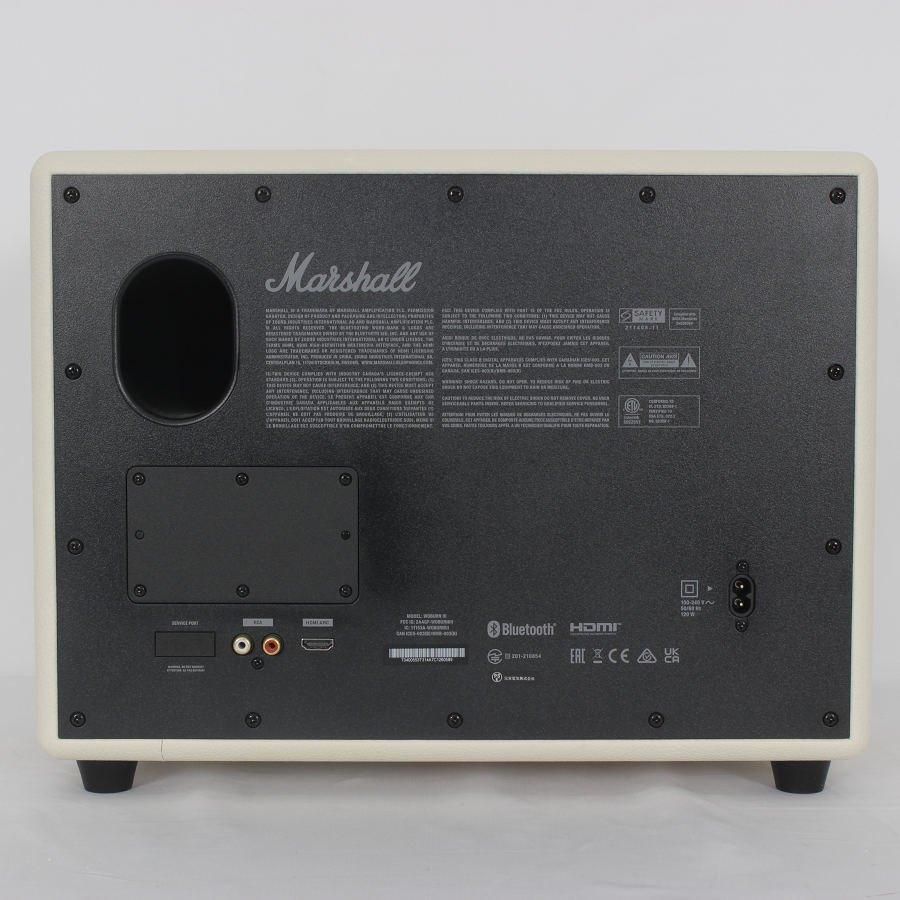 ボーナスストア+5％【美品】Marshall ワイヤレススピーカー Woburn III クリーム ワイヤレス Bluetooth スピーカー マーシャル 本体 |  | 06