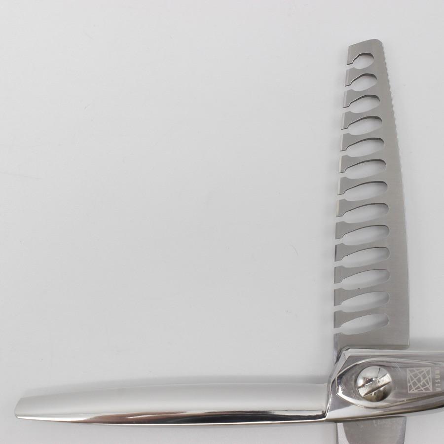 ボーナスストア+5％【美品】内海シザー U&U OF50R セニング 6インチ オフセットハンドル 13目フラット 約50% ウツミ トリミング用 |  | 02