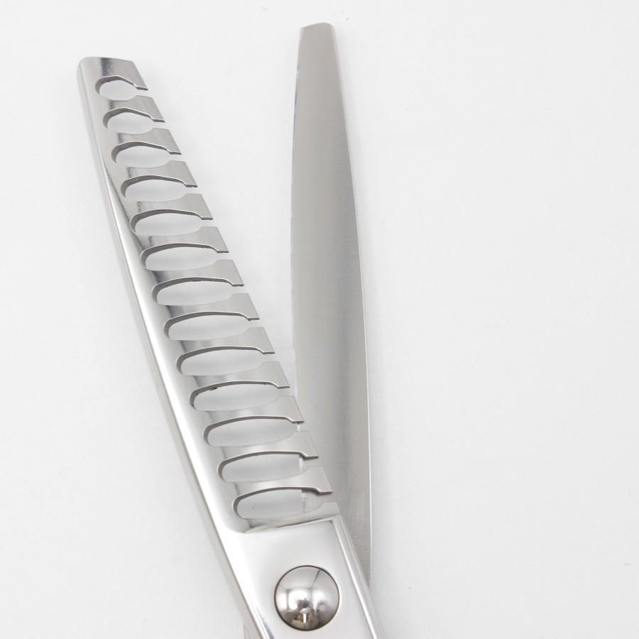 ボーナスストア+5％【美品】内海シザー U&U OF50R セニング 6インチ オフセットハンドル 13目フラット 約50% ウツミ トリミング用 |  | 05