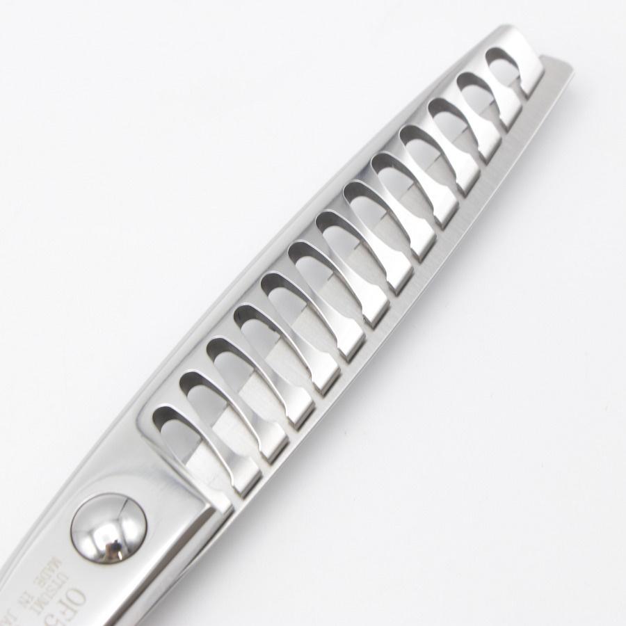 ボーナスストア+5％【美品】内海シザー U&U OF50R セニング 6インチ オフセットハンドル 13目フラット 約50% ウツミ トリミング用 |  | 06