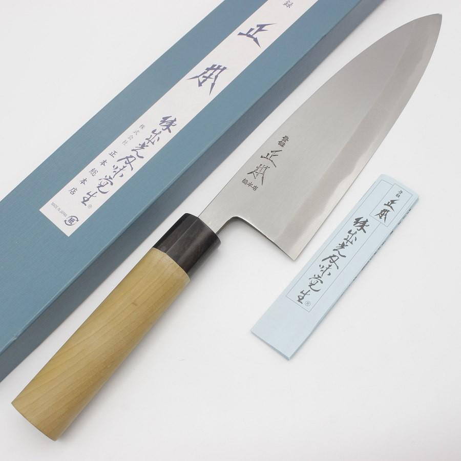 【ボーナスストア+5％】新品正本総本店 本霞 玉白鋼 出刃包丁 KS2024 八寸 栗型柄 刃渡り約240mm 和包丁 | 