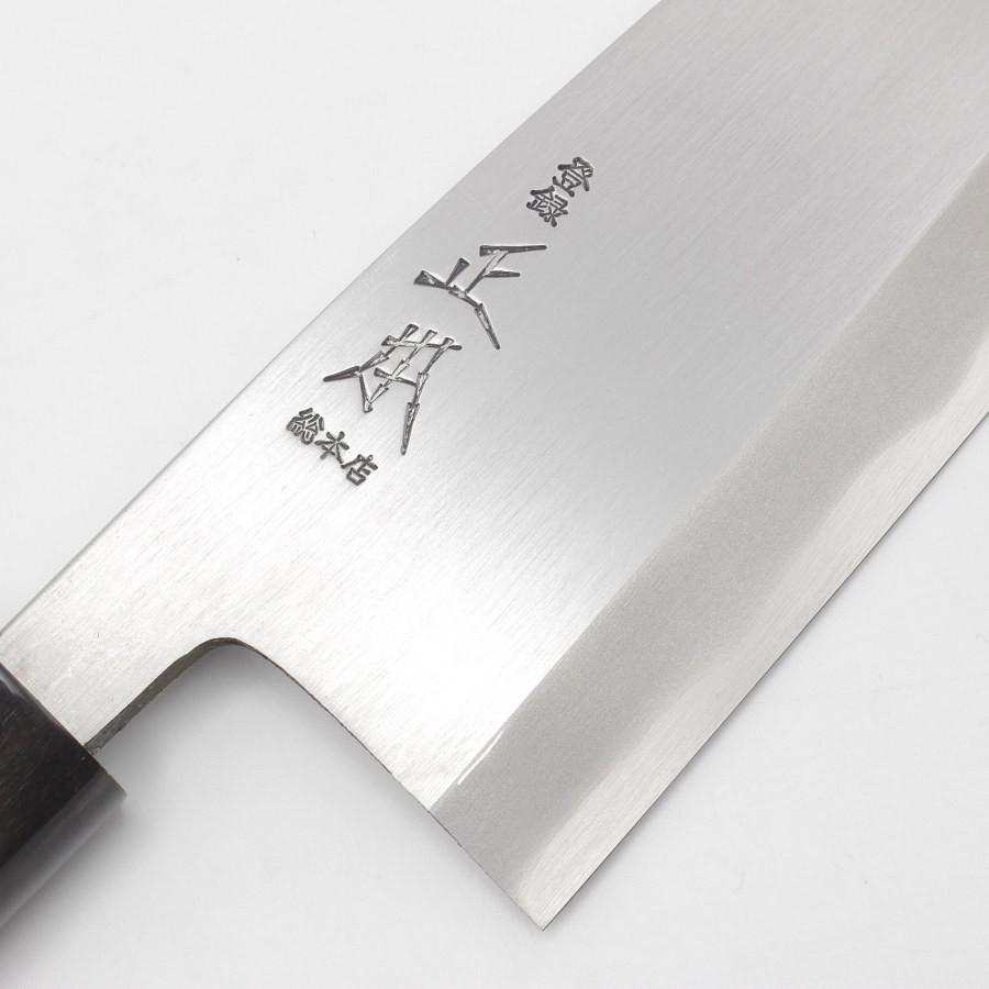 【ボーナスストア+5％】新品正本総本店 本霞 玉白鋼 出刃包丁 KS2024 八寸 栗型柄 刃渡り約240mm 和包丁 |  | 03