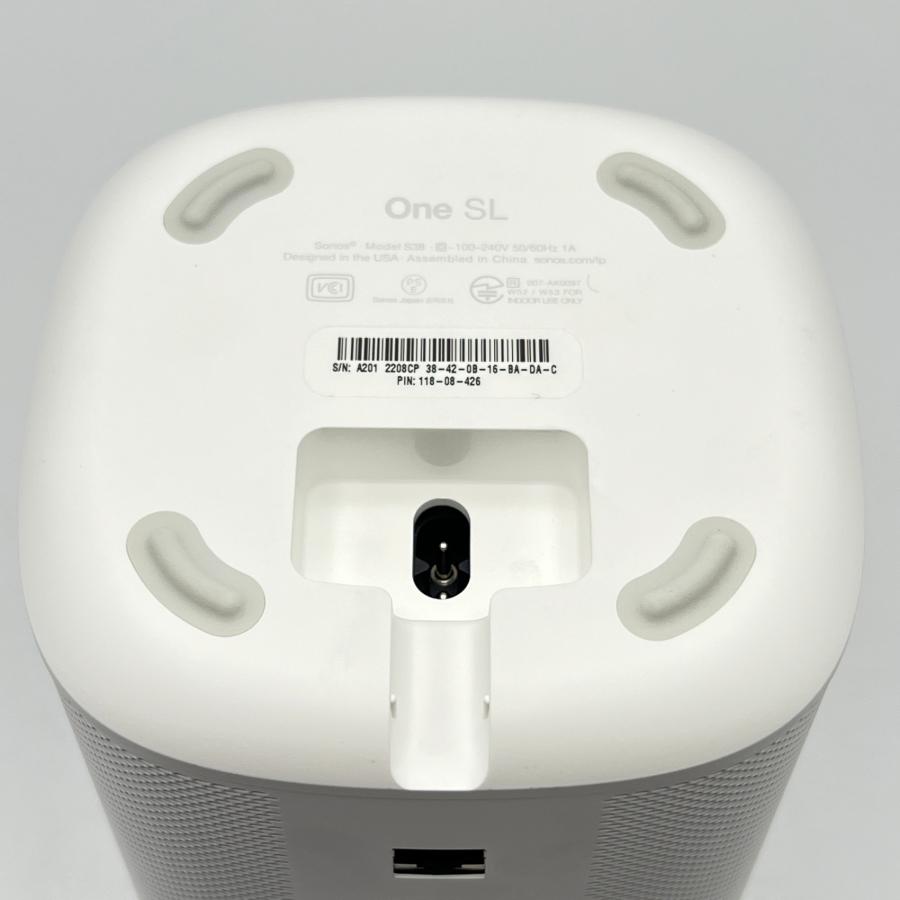 ボーナスストア+5％【美品】Sonos One SL ONESLJP1 ホワイト ワイヤレススピーカー AirPlay2対応 ホームシアターサラウンドシステム ソノス 本体 |  | 07
