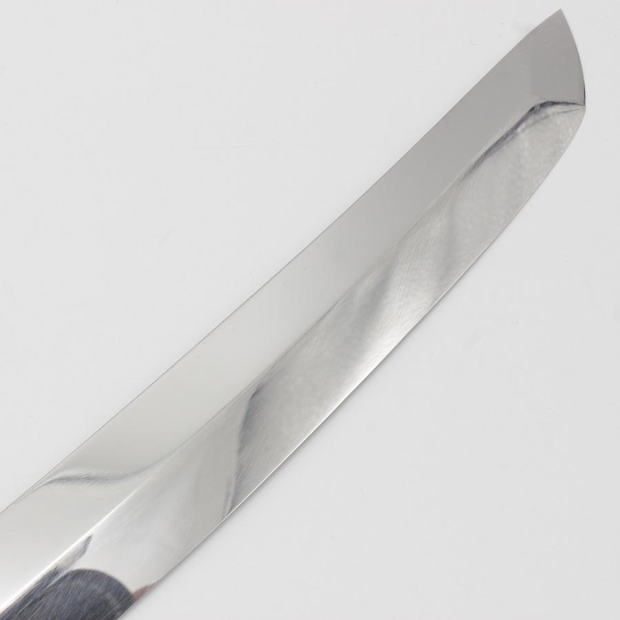 【ボーナスストア+5％】【美品】城山刃物 超鋼スーパー 本焼 反 剣型柳刃包丁 一尺 人工象牙 三本銀巻柄 全鏡面 刃渡り約310mm 和包丁 |  | 03