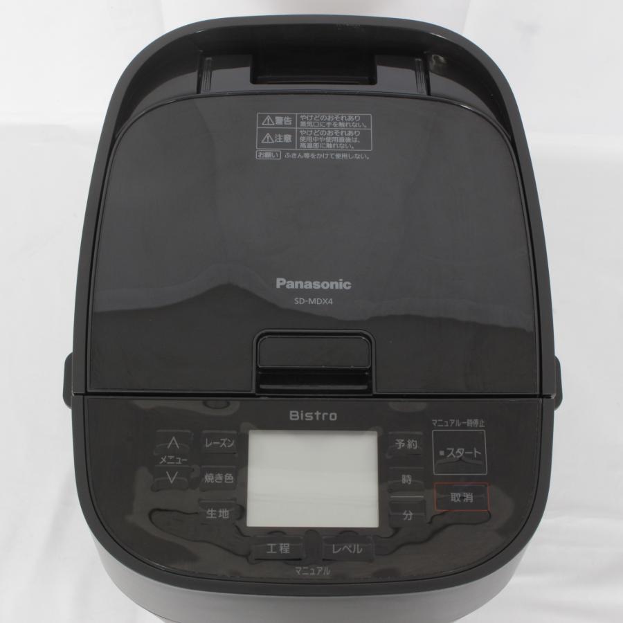 【ボーナスストア+5％】パナソニック ビストロ SD-MDX4-K ホームベーカリー おうち乃が美対応モデル 1斤タイプ ブラック Panasonic 本体 |  | 01