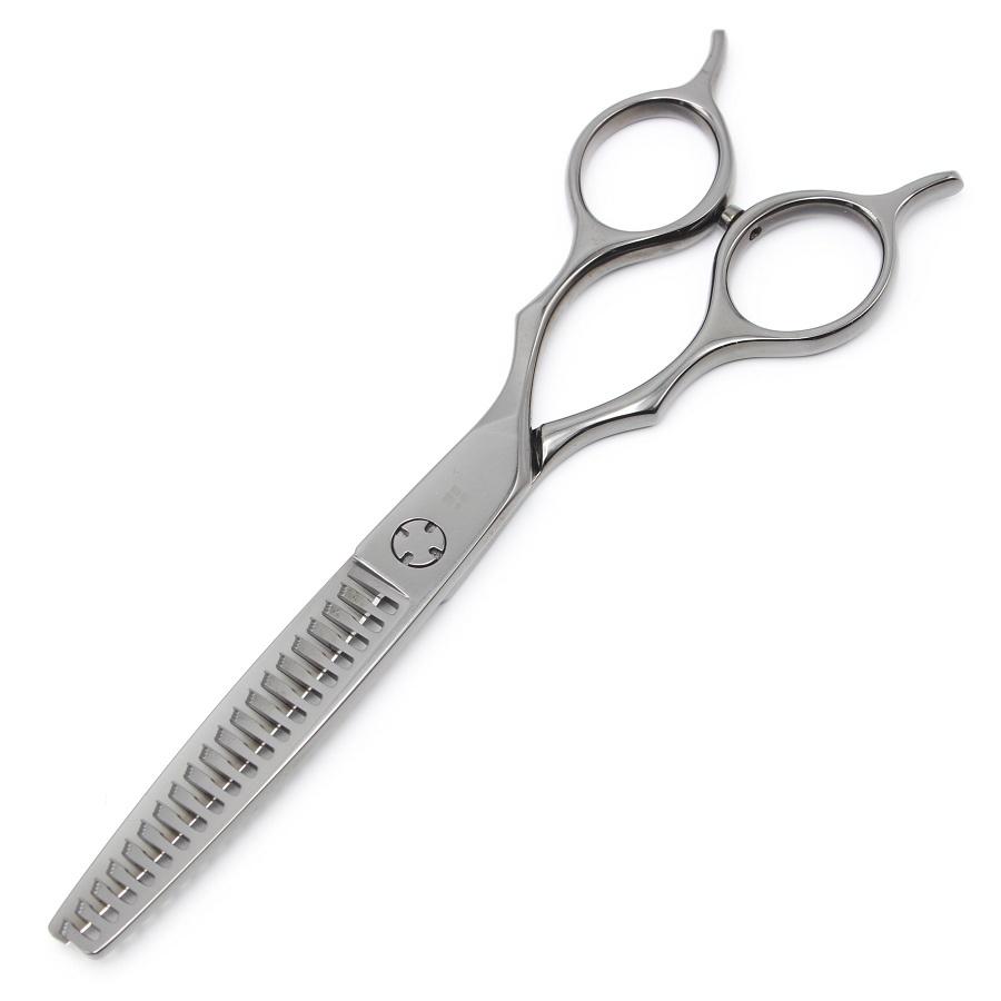 ボーナスストア+5％【美品】オオカワプロシザーズ J-series SG193 DLCコーティング メタルブラック セニング 5.8インチ メガネハンドル 19目3段 約25%〜30% | 