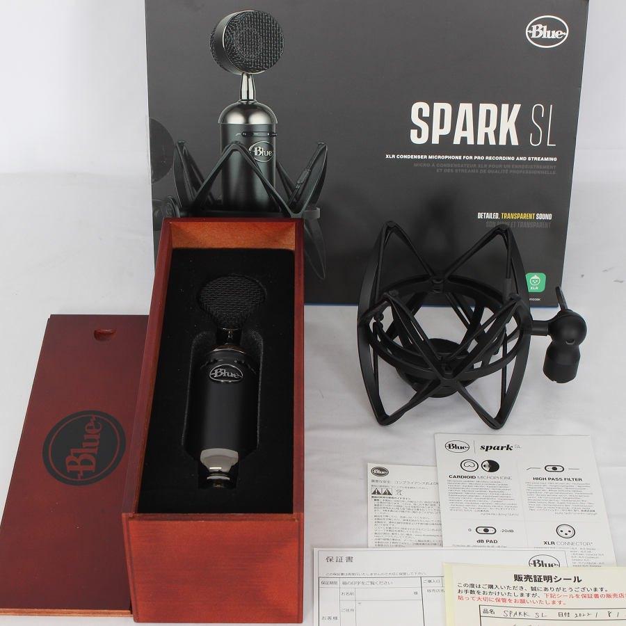 ボーナスストア+5％【美品】Logicool Spark SL BM1100BK Blackout XLRコンデンサーマイク Blue Microphones ロジクール 本体 | 