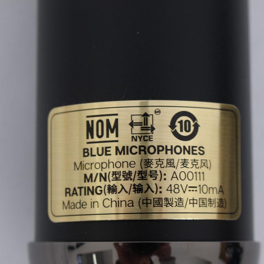 ボーナスストア+5％【美品】Logicool Spark SL BM1100BK Blackout XLRコンデンサーマイク Blue Microphones ロジクール 本体 |  | 07