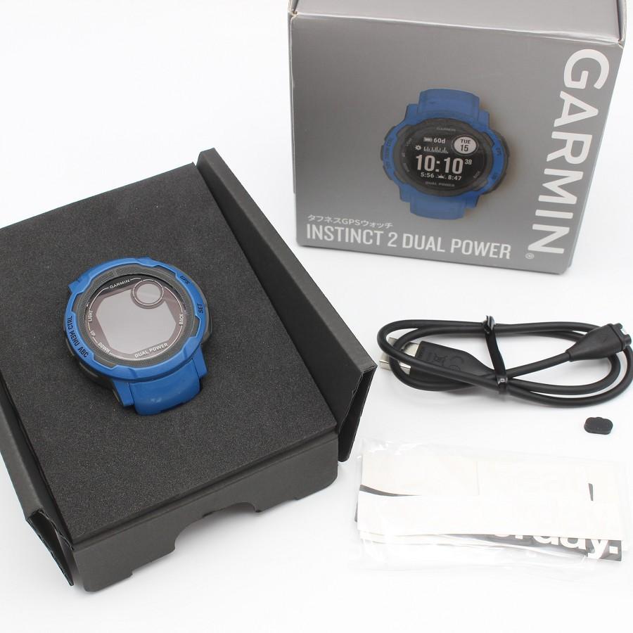 【ボーナスストア+5％】GARMIN Instinct 2 Dual Power 010-02627-46 Tidal Blue スマートウォッチ ガーミン インスティンクト デュアルパワー 本体 | 
