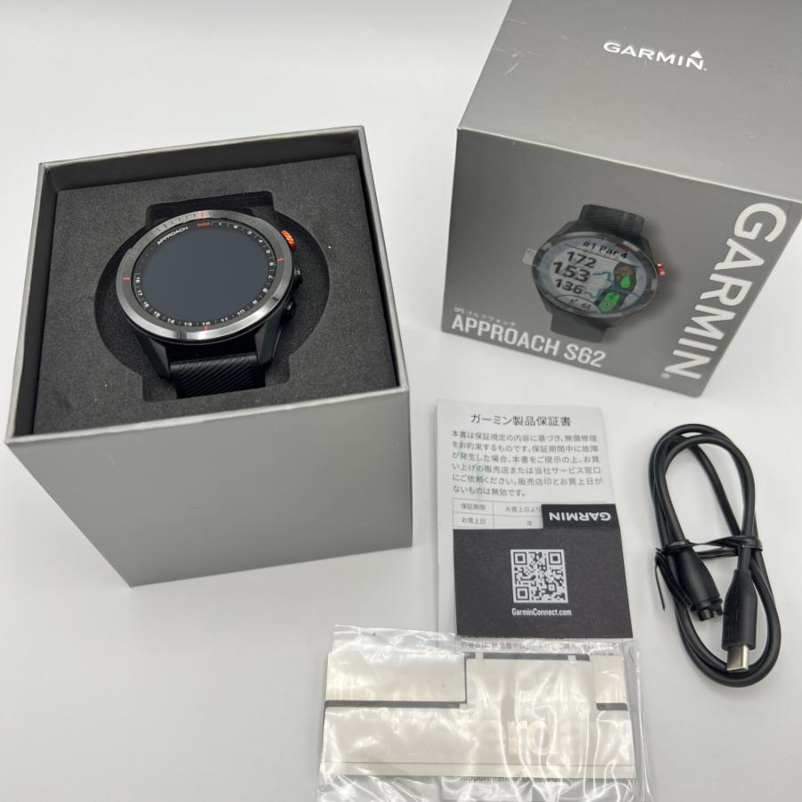 ボーナスストア+5％【美品】GARMIN Approach S62 Black 010-02200-20 