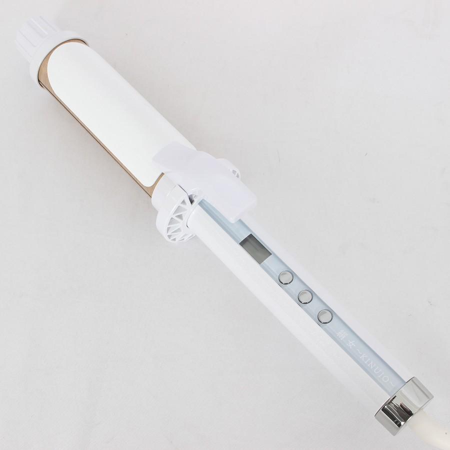 ボーナスストア+5％【美品】KINUJO CURL IRON KC38N ホワイト