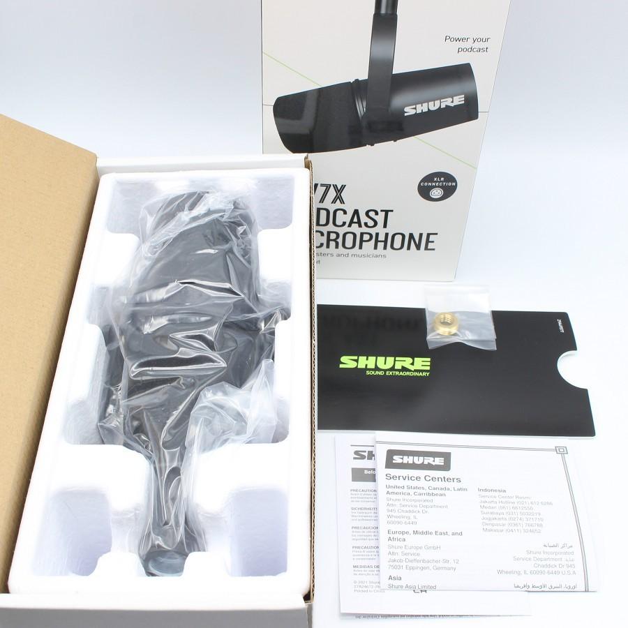 ボーナスストア+5％【新品】SHURE MV7X-J ブラック ポッドキャスト