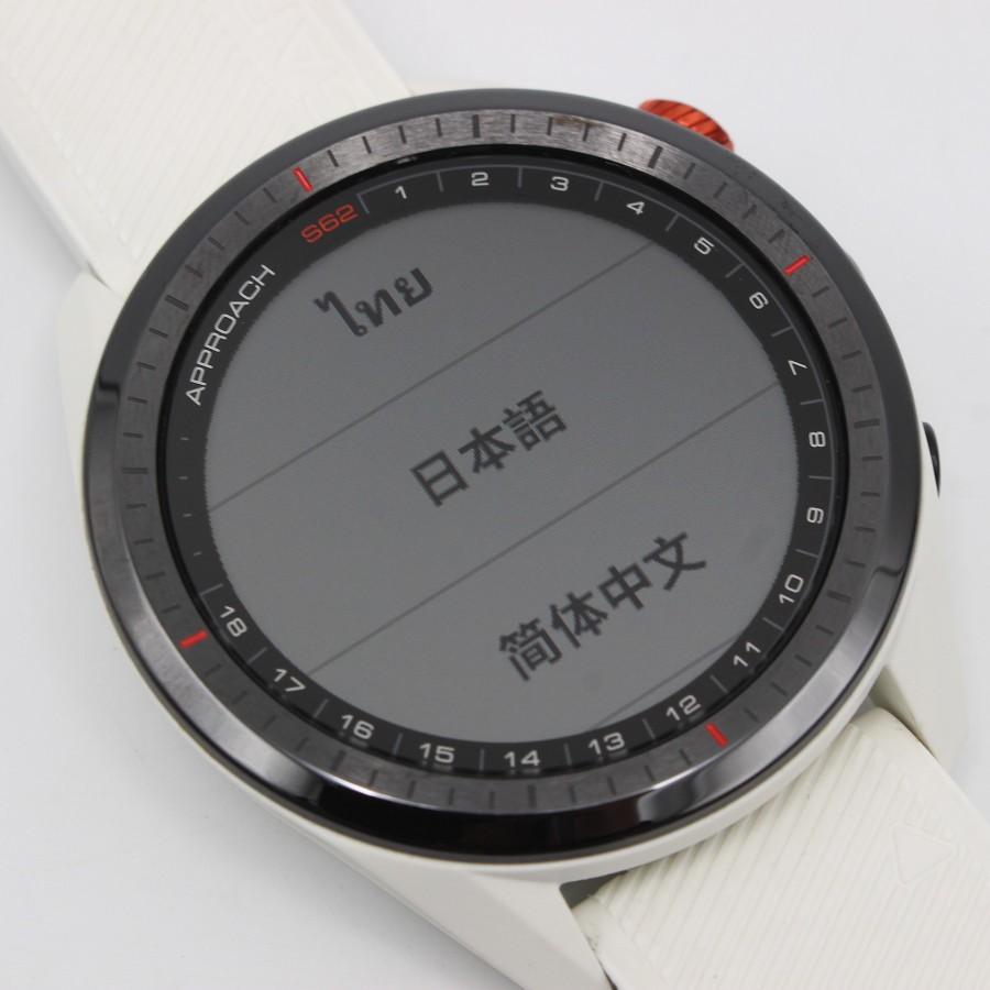 ボーナスストア+5％【美品】GARMIN Approach S62 White 010-02200-21 スマートウォッチ アプローチ ゴルフ ガーミン 本体 |  | 03