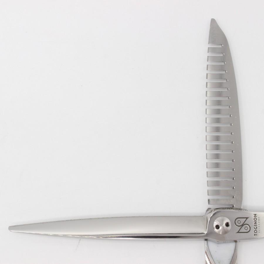 ボーナスストア+5％【美品】刃物屋トギノン シリウスダイナ セニング 6.6インチ オフセットハンドル 19目 約60% シザー |  | 02