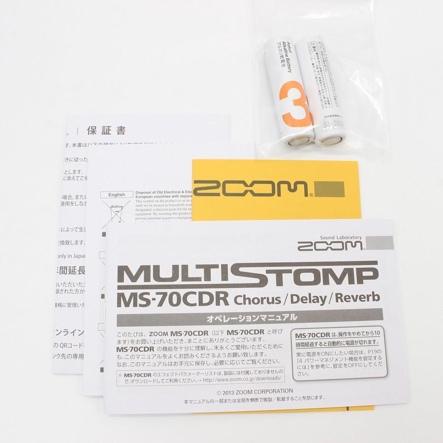 ZOOM MS-70CDR マルチエフェクター（外箱、保証書付き） ボーナスストア+5％】ZOOM MULTISTOMP MS-70CDR (MS70CDR) マルチ