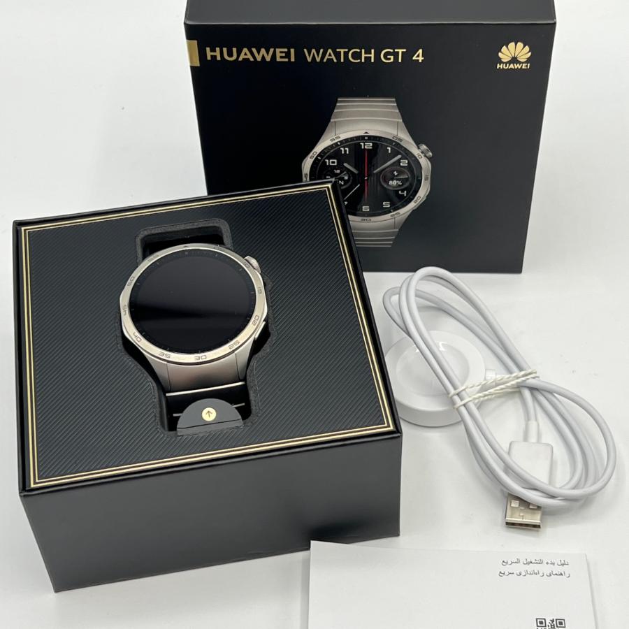 ボーナスストア+5％】HUAWEI WATCH GT4 46mm/Grey 55020BHH 1.43インチ