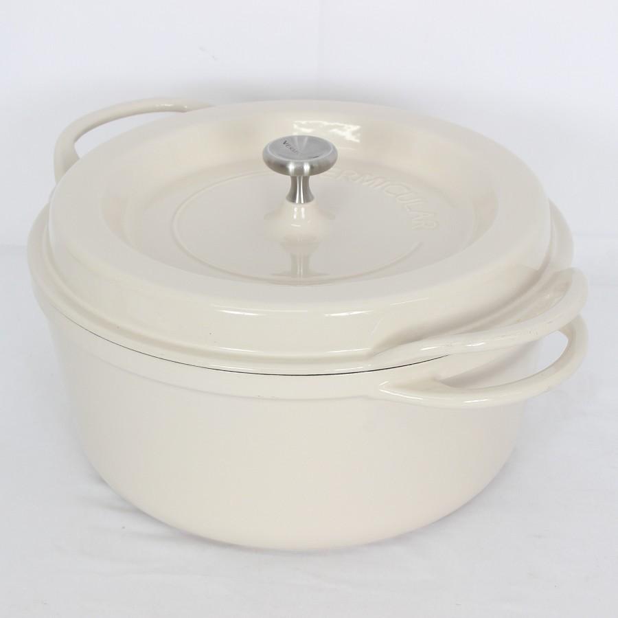 【ボーナスストア+5％】バーミキュラ オーブンポットラウンド 26cm ナチュラルベージュ NBG26R 無水 ホーロー鍋 本体 |  | 01