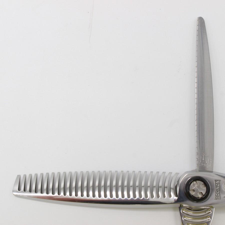 ボーナスストア+5％【美品】刃物屋トギノン NEO Queen R28 セニング 5.8インチ メガネハンドル 28目 約20% ネオクイーン トギノン シザー |  | 02