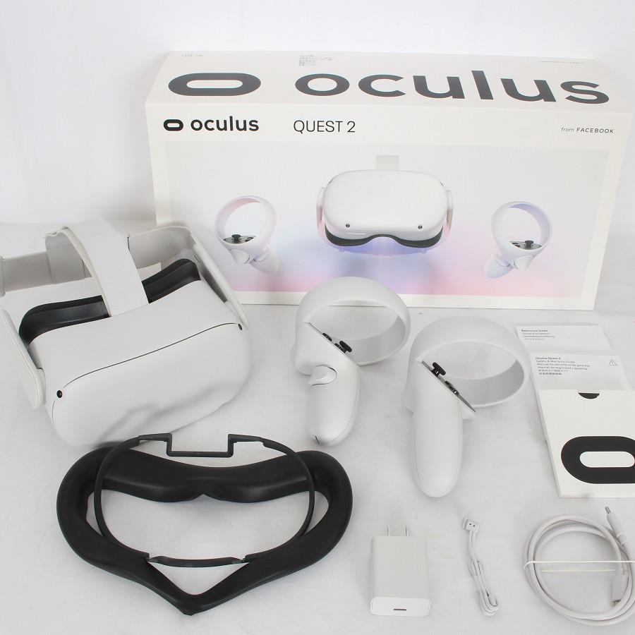 ボーナスストア+5％【美品】Oculus Quest2 128GB VR ヘッドマウントディスプレイ ヘッドセット オキュラスクエスト2 899-00183-02 Meta メタ 本体 | 