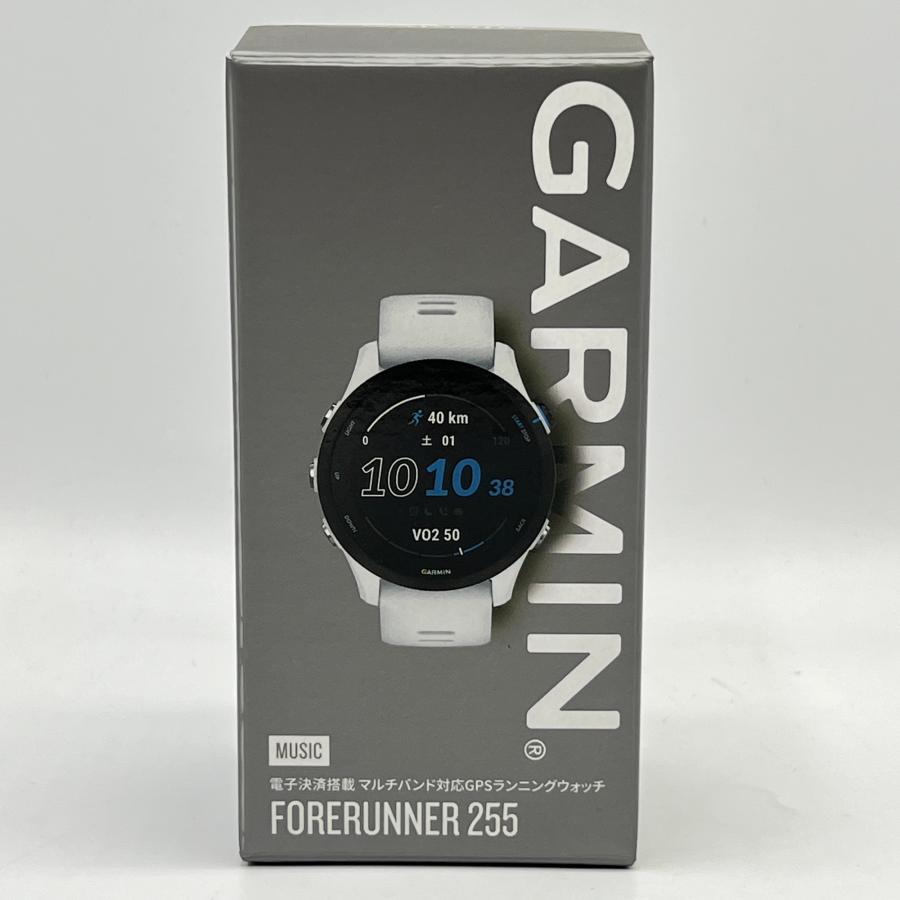 ボーナスストア+5％】GARMIN Forerunner 255 Music Whitestone 010