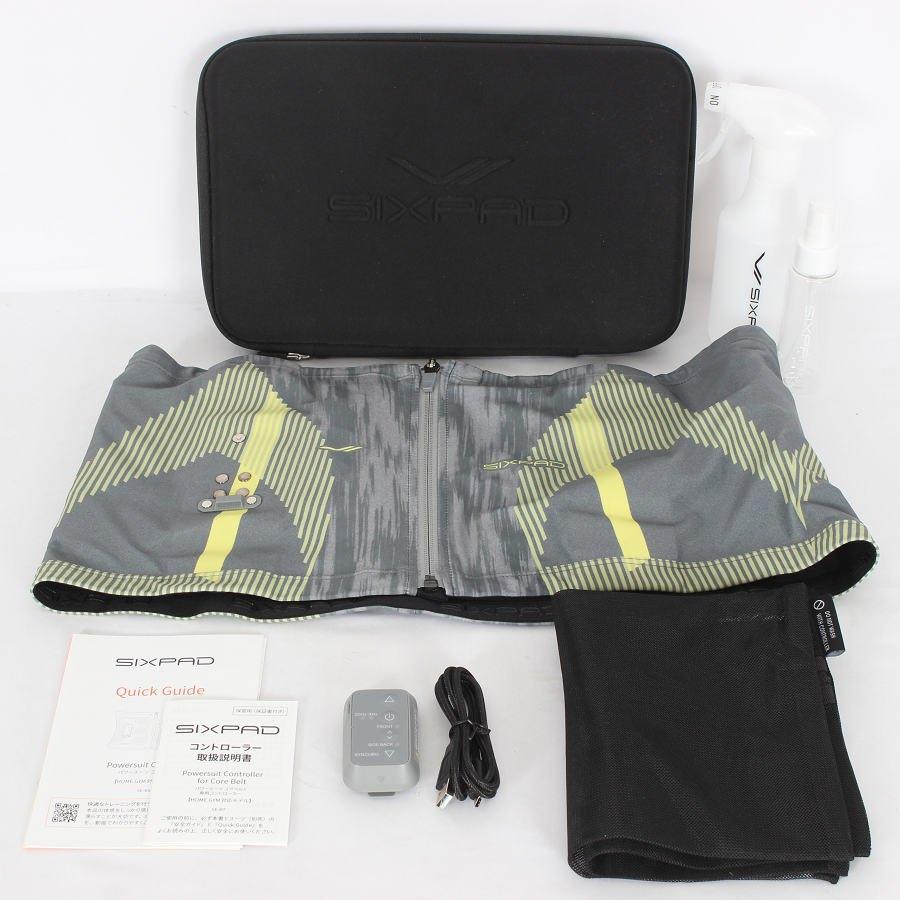 ボーナスストア+5％【美品】MTG SIXPAD Powersuit Core Belt SE-BS-14D-LL グレー ホームジム対応モデル LLサイズ シックスパッド パワースーツ コアベルト 本体 | 