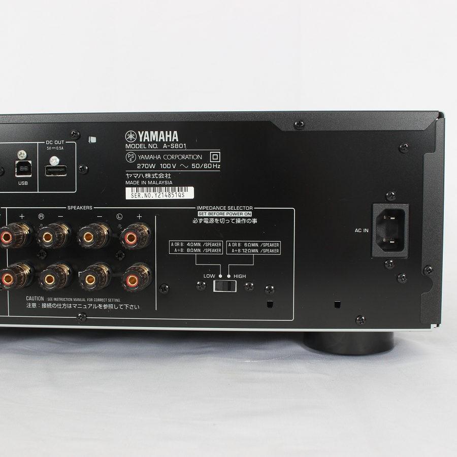ボーナスストア+5％【美品】ヤマハ A-S801-B ブラック プリメイン