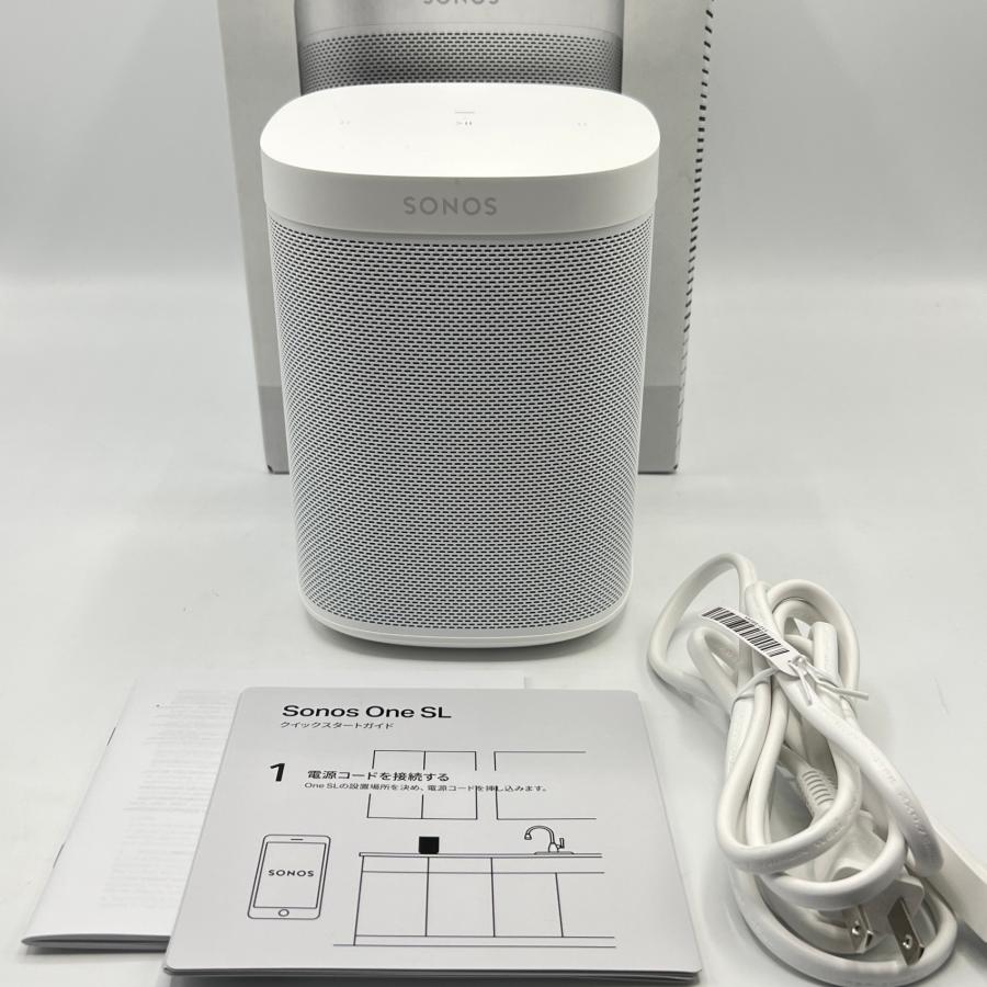ボーナスストア+5％【美品】Sonos One SL ONESLJP1 ホワイト ワイヤレススピーカー AirPlay2対応 ホームシアターサラウンドシステム ソノス 本体 | 