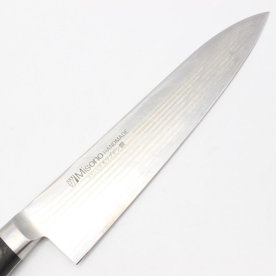 【ボーナスストア+5％】ミソノ モリブデン鋼 牛刀 六寸 鍔付き黒合板柄 刃渡り約180mm 洋包丁 misono |  | 02