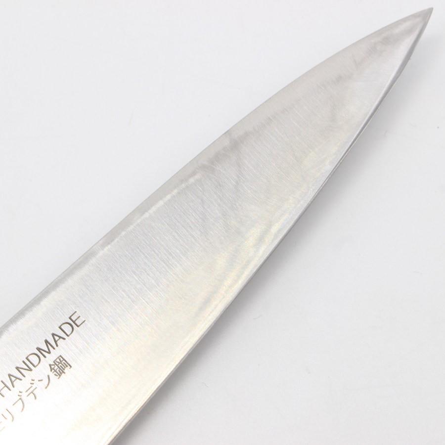 【ボーナスストア+5％】ミソノ モリブデン鋼 ペティナイフ 四寸 鍔付き黒合板柄 刃渡り約180mm 洋包丁 misono |  | 04