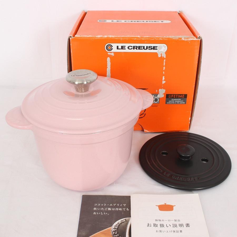 【ボーナスストア+5％】ル・クルーゼ ココットエブリィ 18cm シフォンピンク 21110-18-40 インナーリッド付き ホーロー 両手鍋 | 
