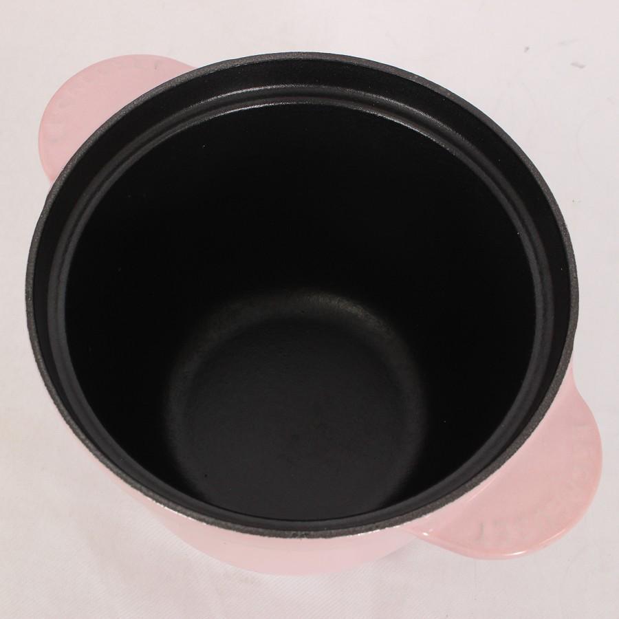 【ボーナスストア+5％】ル・クルーゼ ココットエブリィ 18cm シフォンピンク 21110-18-40 インナーリッド付き ホーロー 両手鍋 |  | 02
