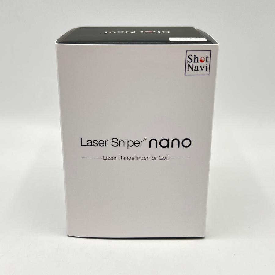 ボーナスストア+5％【美品】ShotNavi Laser Sniper nano WH ホワイト