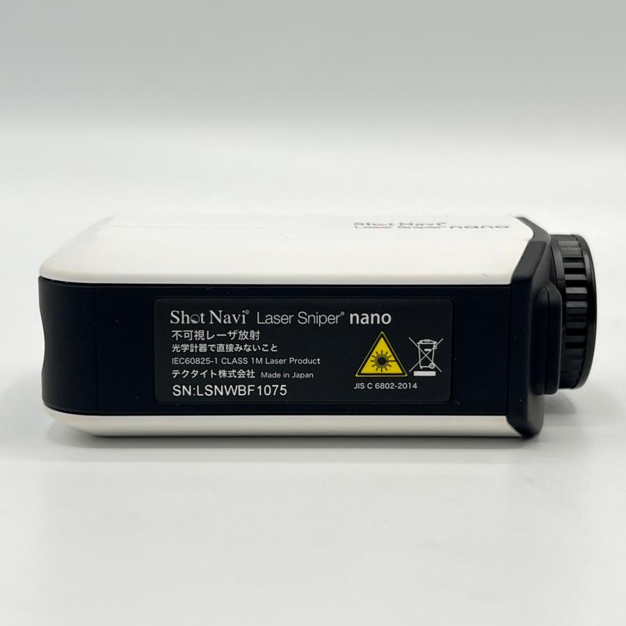 ボーナスストア+5％【美品】ShotNavi Laser Sniper nano WH ホワイト