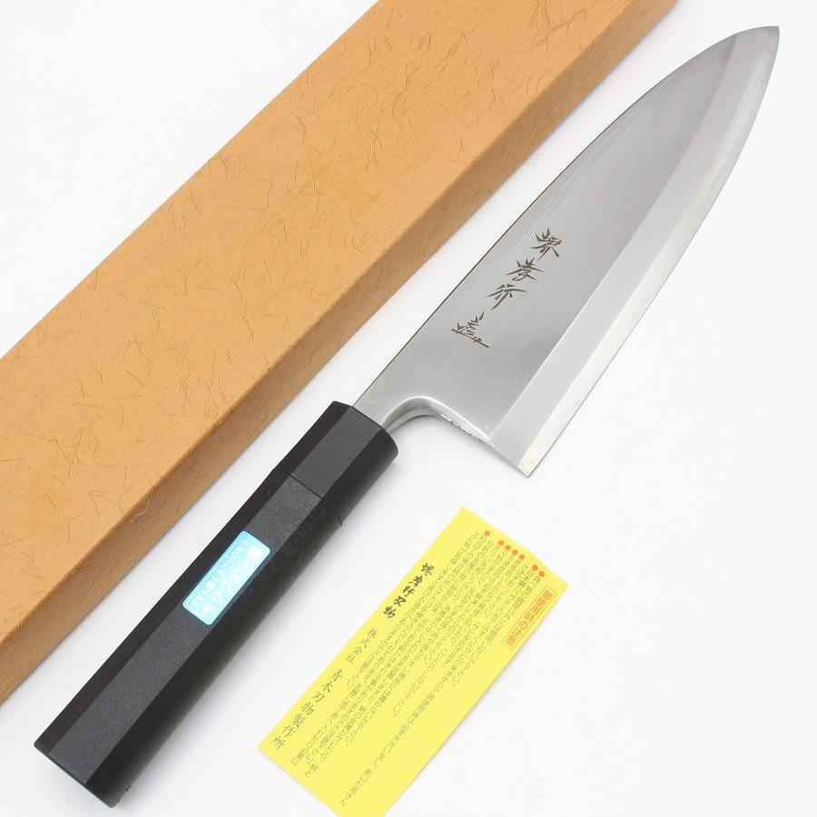 ボーナスストア+5％【新品】堺孝行 モリブデン鋼 七寸 PC黒柄 出刃包丁 刃渡り210mm 和包丁 | 