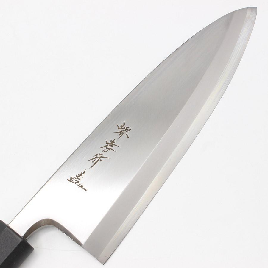 ボーナスストア+5％【新品】堺孝行 モリブデン鋼 七寸 PC黒柄 出刃包丁 刃渡り210mm 和包丁 |  | 02